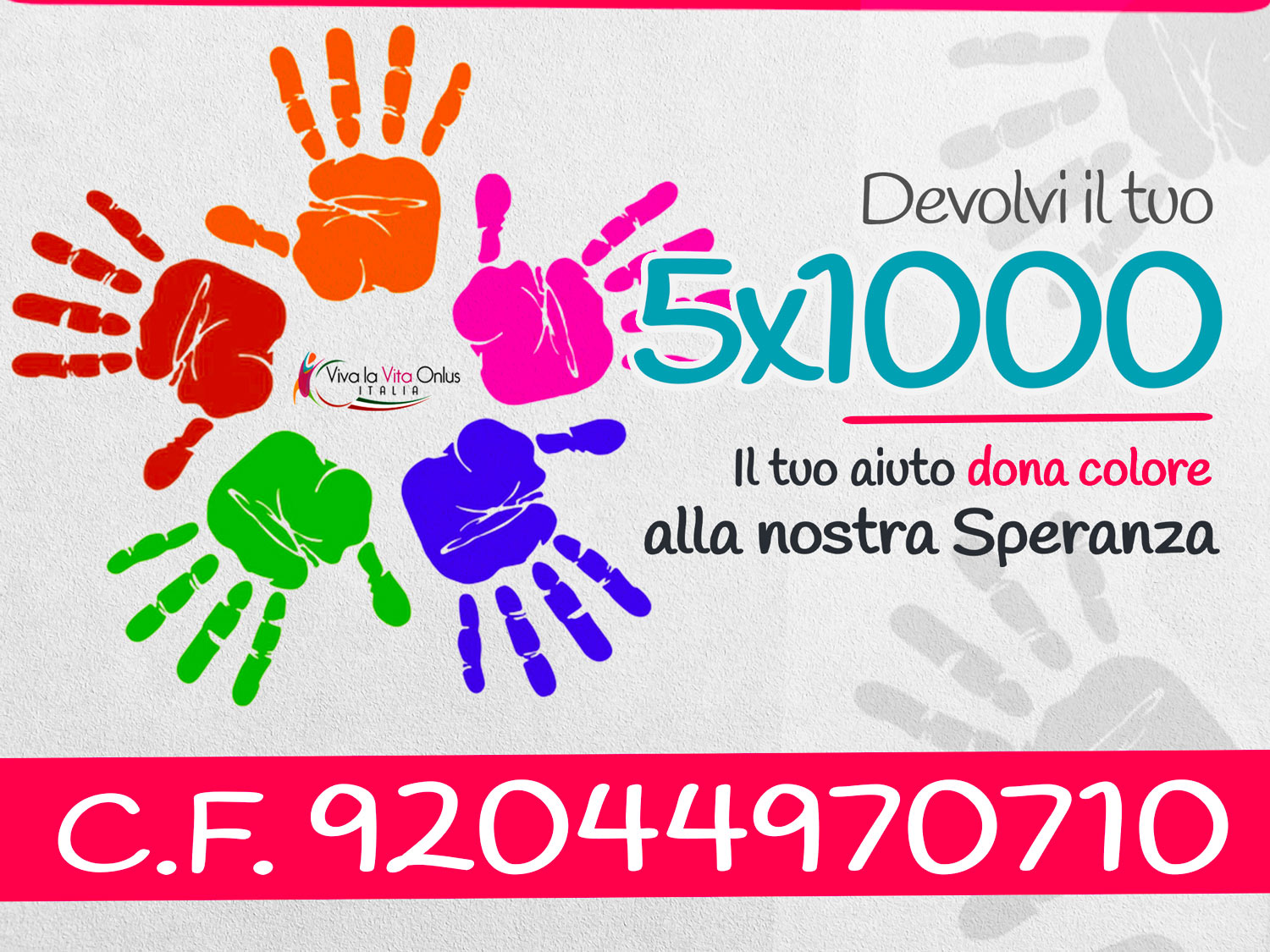 slide mobile campagna 5x1000 viva la vita italia