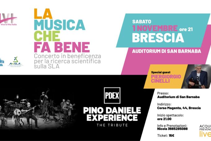 La Musica che fa Bene: concerto tributo Pino Daniele a Brescia